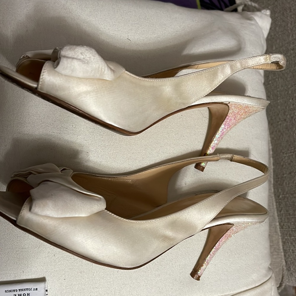 Kate Spade ♠️ Vero Cuoio Creme Heels - Picture 5 of 13